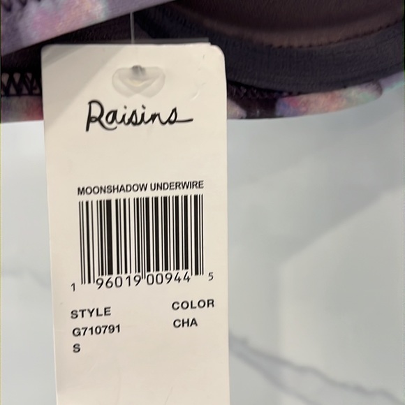 RAISINS - Purple Tie Dye Push Up Bikini Top - Picture 8 of 9